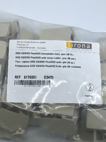 Sirona 6176551 XIOS XG/XIOS Plus/XIOS Endo Sensor Holder, Grey ~ Pack of 50
